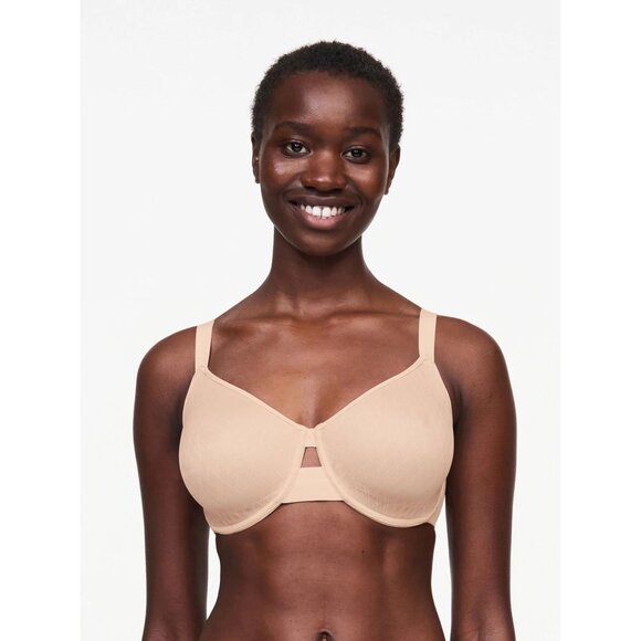 🆕CHANTELLE Smooth Lines Back Smoothing Seamless Minimizer Bra 34C Beige #11N1 - Picture 4 of 9